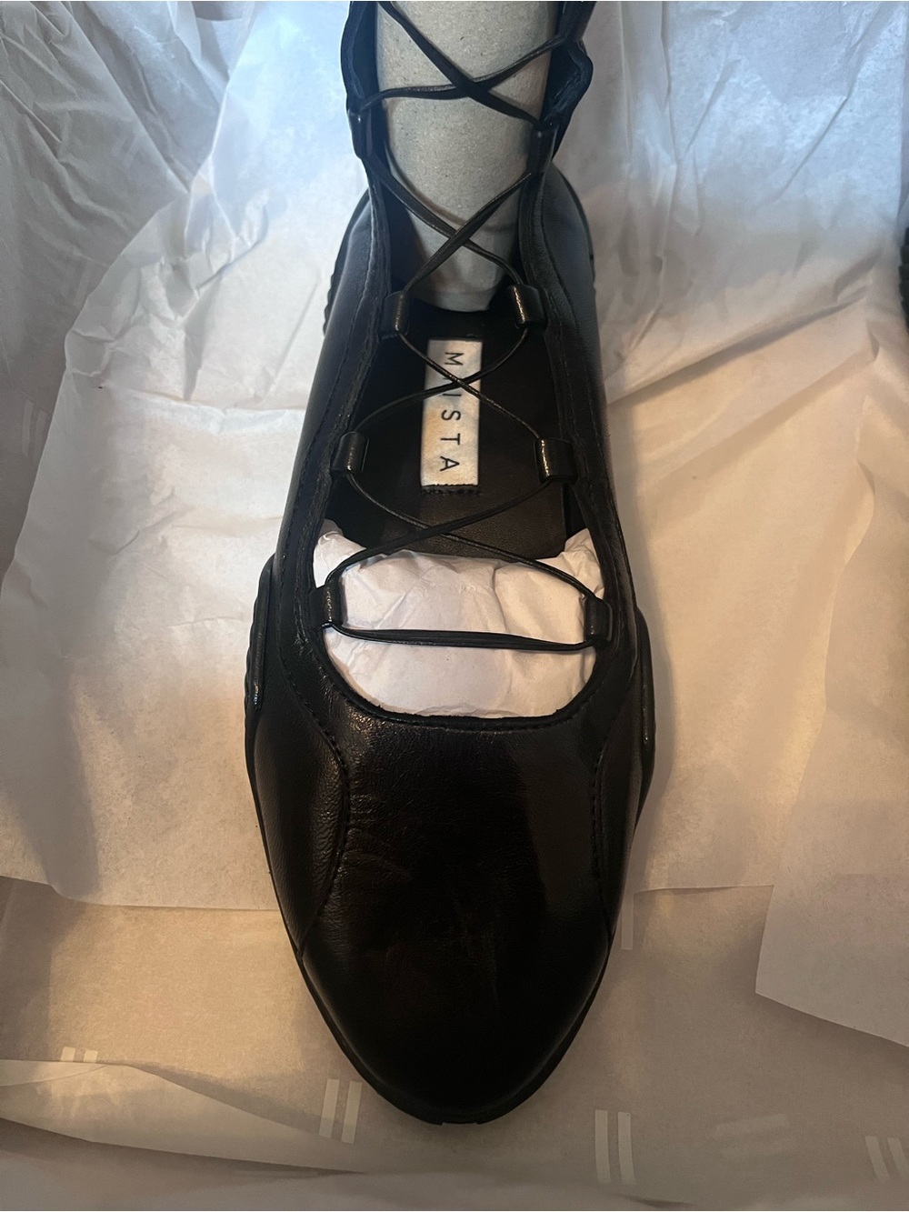 Miista Mathilda Black Gladiator Ballerinas EU 38 - Picture 13 of 15